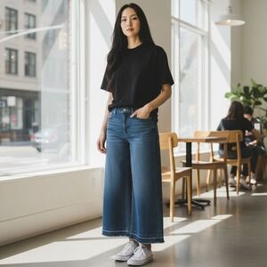 Wide Leg Crop Jeans by C. Est. 1946 Denim